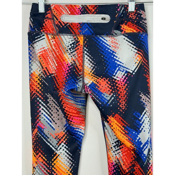 Athleta Leggings Womens XS Capri Cropped Pants Multicolor Print Activewear - Picture 6 of 12